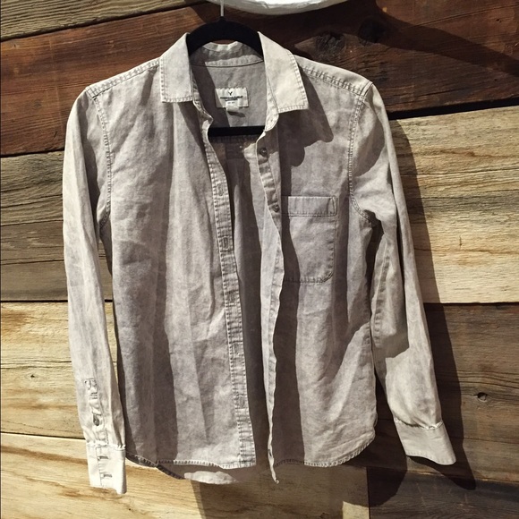 Soft denim button up American Eagle.