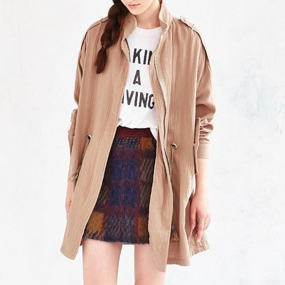 Urban Outfitters UNIF Cotton Overcoat Jacket - Picture 4 of 4
