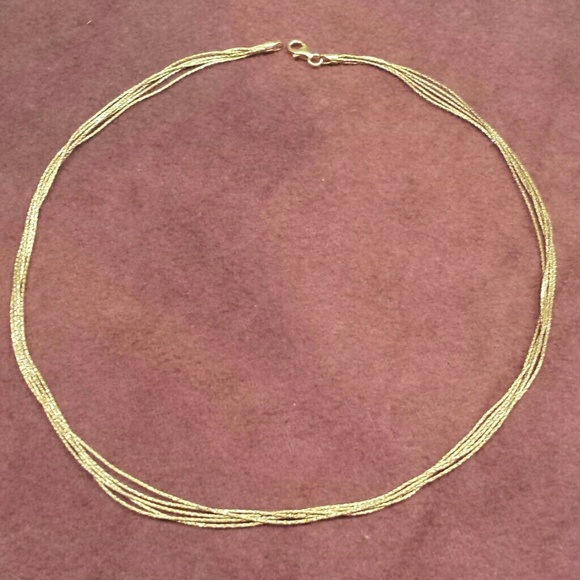 Gold Multi-Strand Necklace