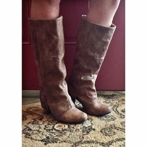 High Heel Cuffed Boot