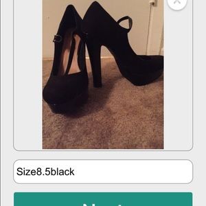 Black high heels