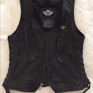 Harley Davidson leather vest - women size small