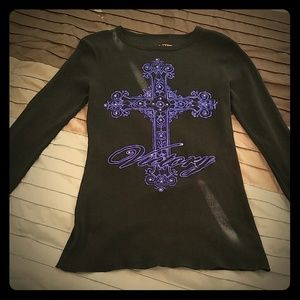 Medium Cowgirl Tuff Co. Cross Bling top.  New!