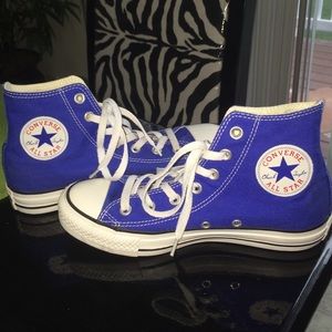 High top blue Converse