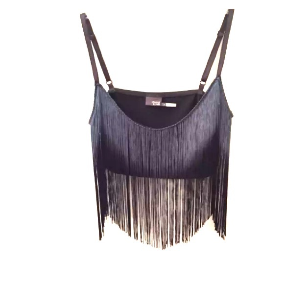 Urban outfitters ombré fringe bralette
