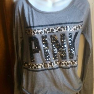 ****SOLD***VS PINK CHEETAH CREW NWT