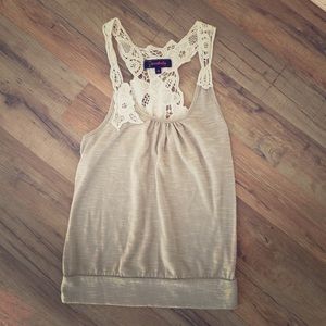 Tank w/  lace