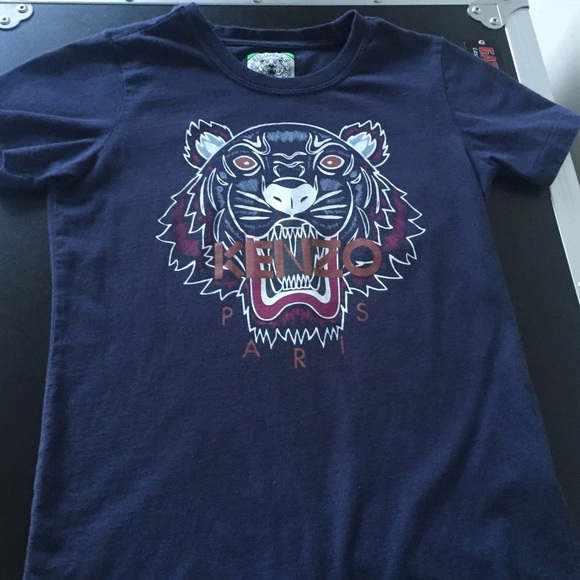 SALE Kenzo tiger printed cotton tee