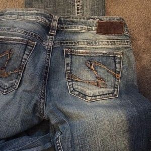 silver denim jeans - W28/L33