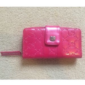 Fuchsia Hot Pink Hello Kitty Patent Leather Wallet