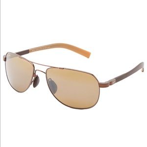 Maui Jim Guard Rail Polarized Aviator Sunglasses