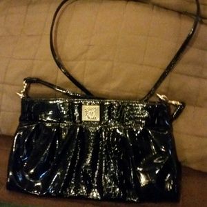 Long strap black bag