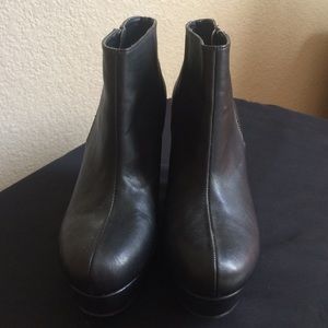 Black Boot Wedges