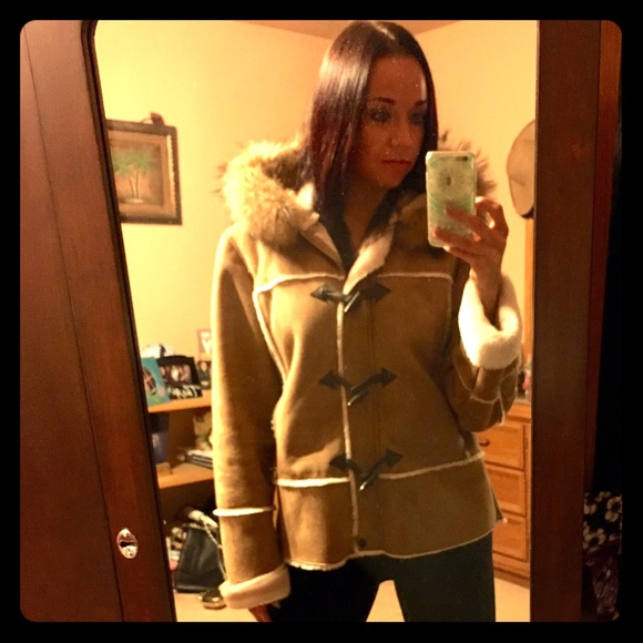 Super warm faux fur jacket!