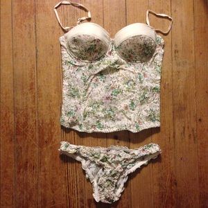 Floral Corset Set