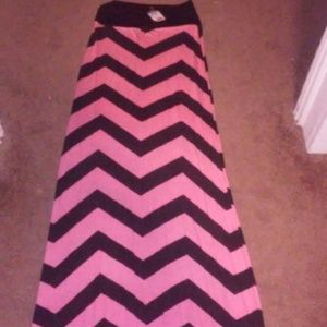 long chevron NWT skirt