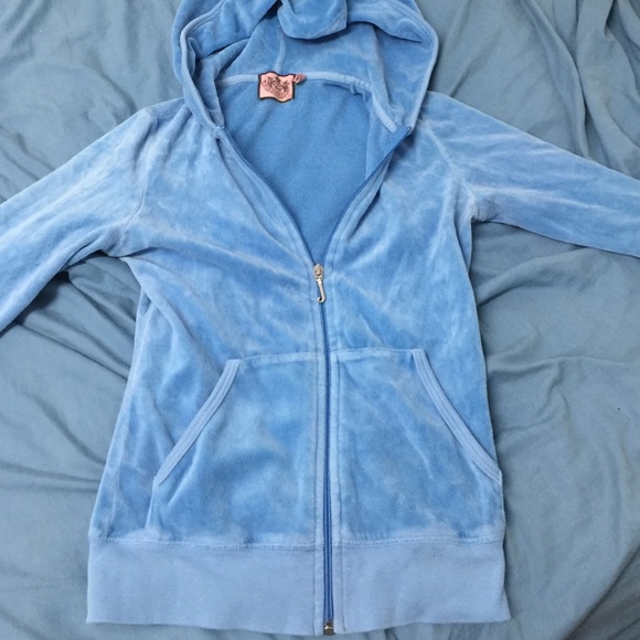 Velour light blue juicy jacket