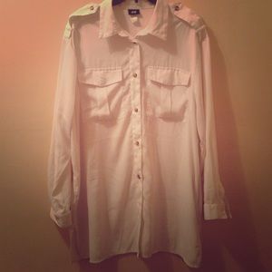 White button down tunic
