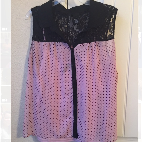 Polka Dot Tank Blouse