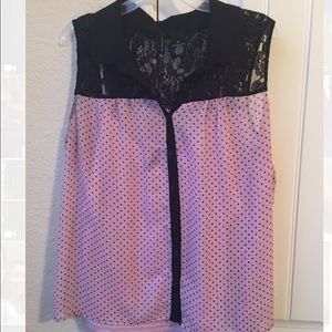 Polka Dot Tank Blouse