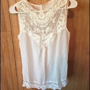 Sheer white tank