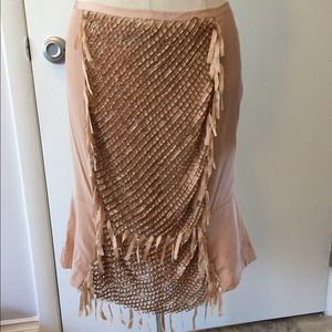 Tom ford Gucci rose gold pencil skirt one ofa kind