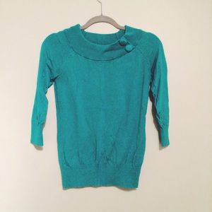 3/4 Banana Republic Teal Sweater