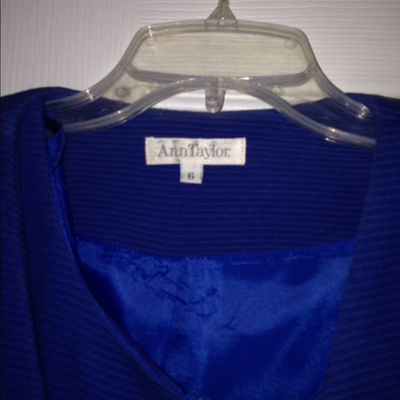Ann Taylor womens blue set- dress and jacket