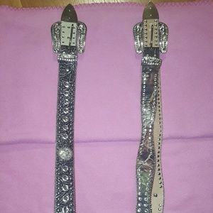Genuine leather diamond belts!