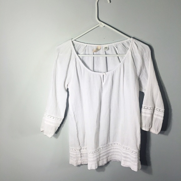Boho Light Blouse with Crochet detailing