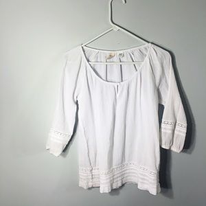 Boho Light Blouse with Crochet detailing