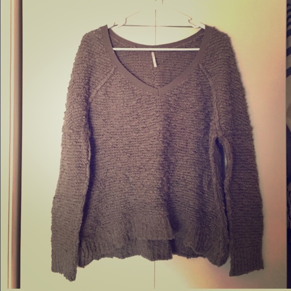 Free People Shaggy Pullover in "Moss"