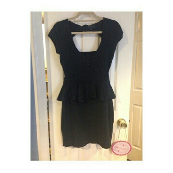 Open back Peplum dress