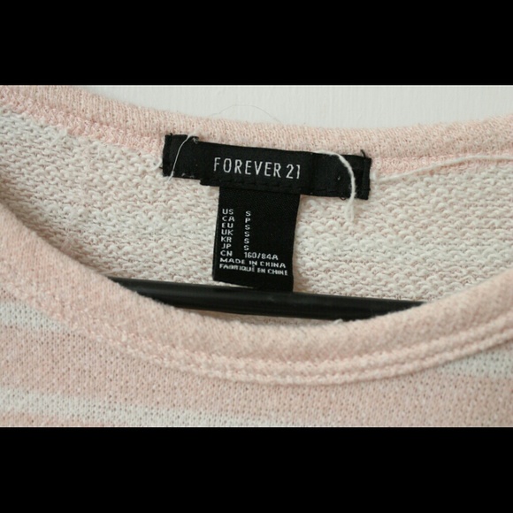 Casual Pink Striped Sweater - Picture 2 of 3