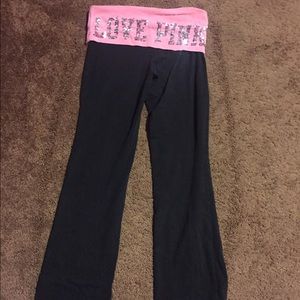 PINK (VS) yoga pants "Love Pink"