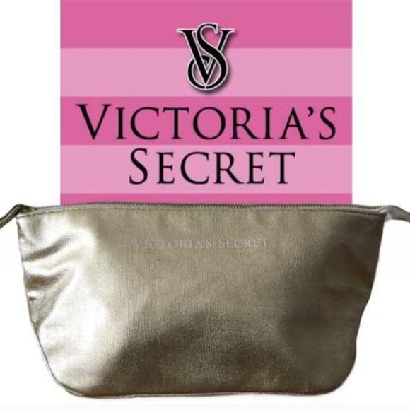 Victoria's Secret Handbags - 🔴NEED GONE🔴 VS Gold 2 Piece Beauty Bag