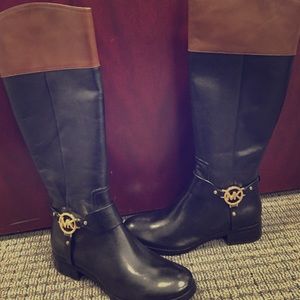 Michael Kors Leather Harness Boot