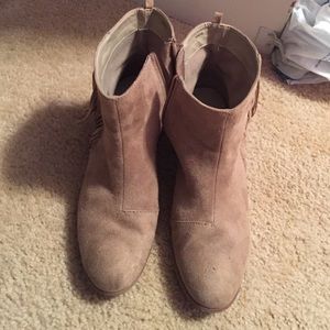 Suede booties