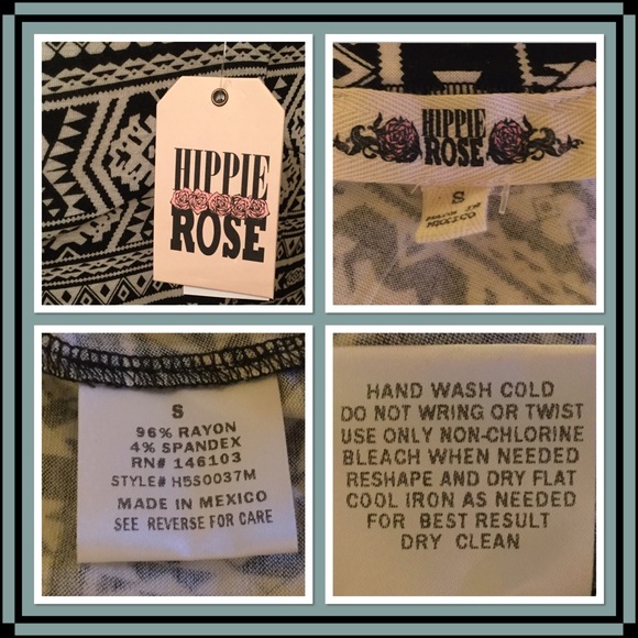Hippie Rose Juniors' Printed A-Line Tank - Picture 4 of 4