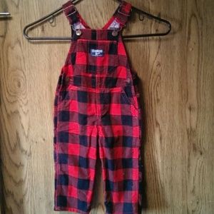 Because we have boys. Oshkosh overalls 12 months