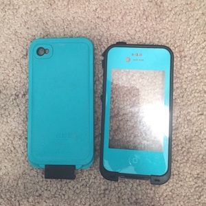 Blue lifeproof case for iPhones 4/4s!