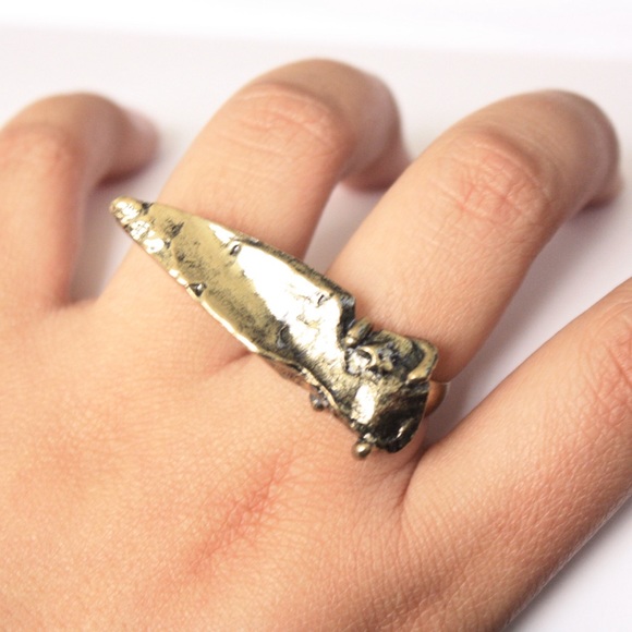 Gold plated arrowhead ring Free w Bundle
