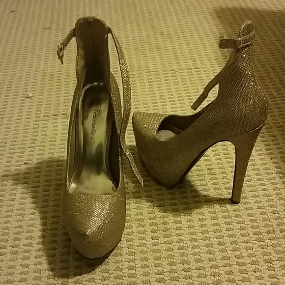 Gold heels