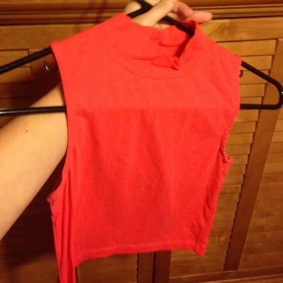 Coral crop top