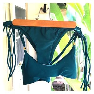Brand new Emerald green cheeky cut string bikini
