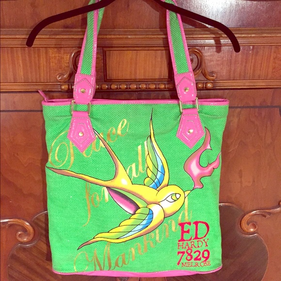 Ed hardy tote bag
