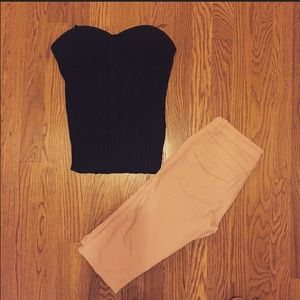 NWT XS/S Cable Knit Tube Top