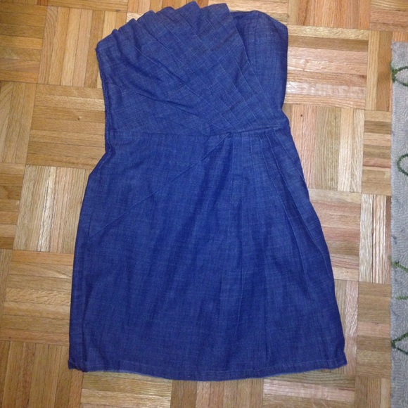 Denim tube dress