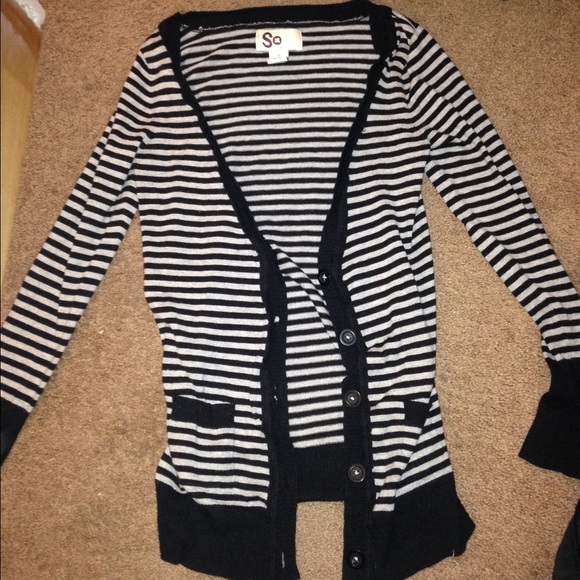Cardigan (Black and grey)