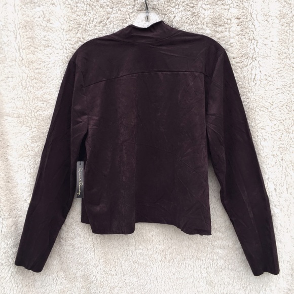 French Laundry faux suede drape jacket blazer - Picture 3 of 4